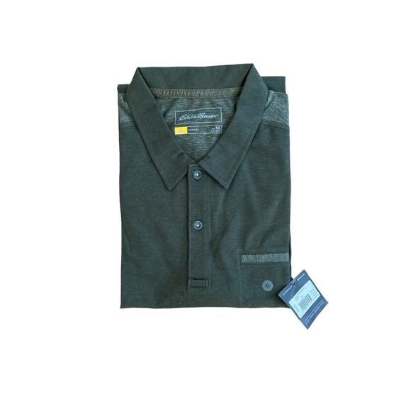Eddie Bauer Mountain Short Sleeve Adventurer Polo Olive Green Sz XL NWT - Picture 3 of 9